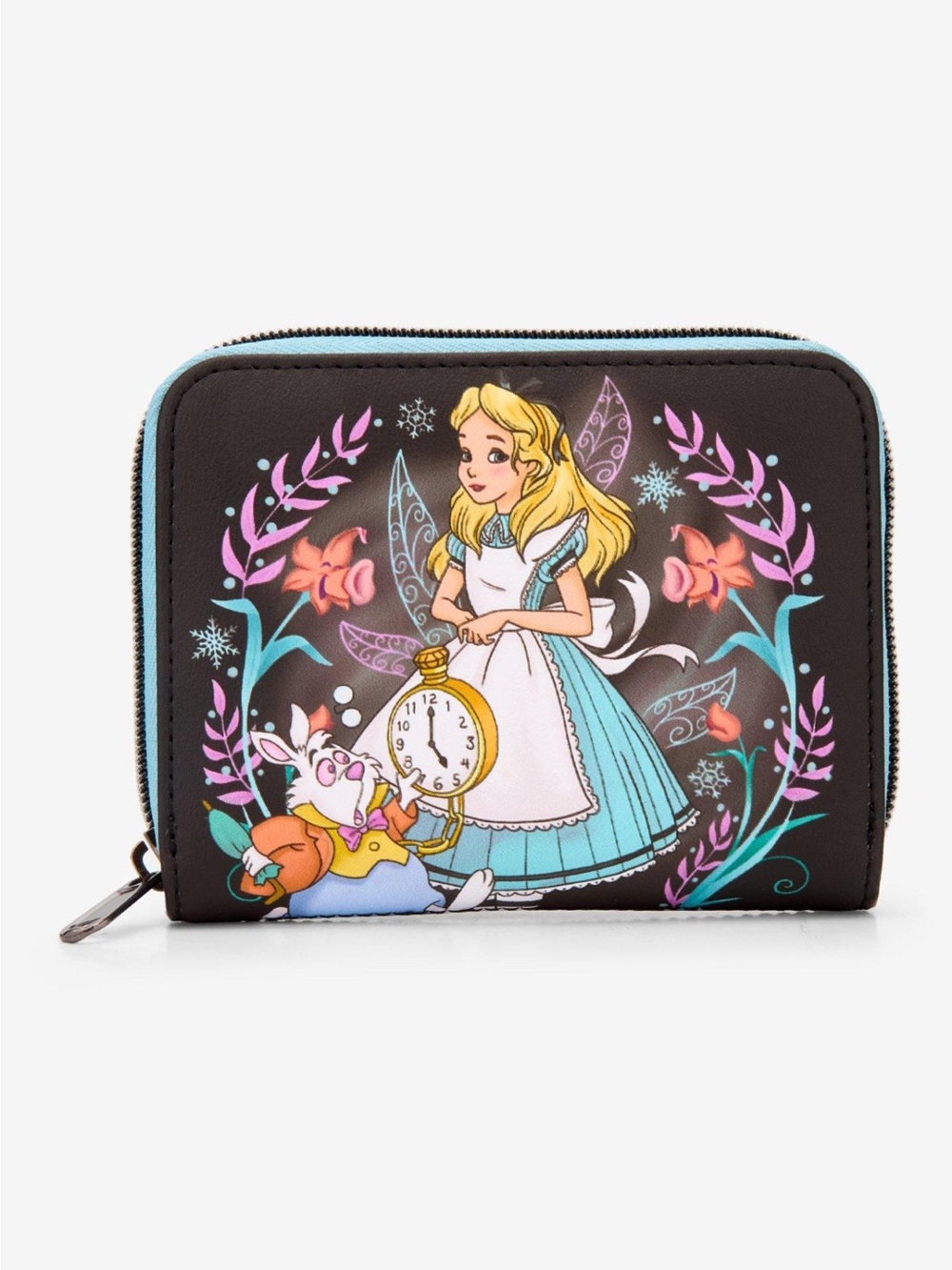 Loungefly Disney Alice in Wonderland Winter Drawing Mini Zipper Wallet *NEW*